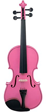Geige 1 Satz Solidwood Rosa 4/4 Vollgröße Violine Geige Mit Violine Aufbewahrungskoffer Bogen Mit Zubehör Violine