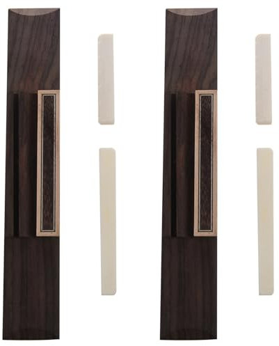 ClAZTyict 2 x Rosenholz Konzertgitarre Steg & Rinderknochen Klassische Gitarre Sattel & Rinderknochen Klassikgitarre Sattel