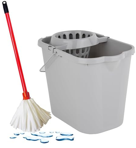 Flock Head Highly Absorbent Strip Floor Mop Perfect For Home & Office Use To Clean Hard Floors (Flock Head Mop & Handle, Pack Of 1)