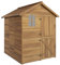 Outsunny Abri de Jardin 2,88m², cabane à Outils, abri de Rangement extérieur en Bois, Plancher Inclus, Toit étanche avec fenêtre Transparente, Bois Naturel