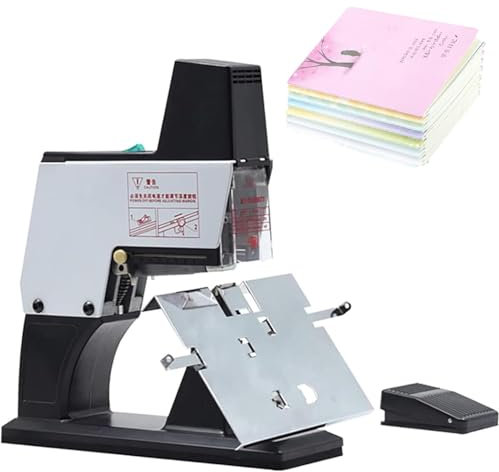 XCSCUK Elektrische Bindemaschine, A3 automatische Sattelbindemaschine, Hochleistungshefter, für Büros, Druckereien, Schulen (220V)