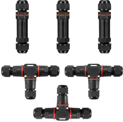 6 Stück Kabelverbinder Wasserdicht IP68 Kabelverbinder Kabel Wasserdicht Verbinden Kabel Verbinder Wasserdicht für Ø3-12 mm Kabeldurchmesser für Garten Outdoor