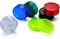 6 Pack Premium Plastic Herb Grinder, Portable 60mm Spice Grinder with Magnetic Lid,3-Part Grinder Featuring Shark Tooth Shredding