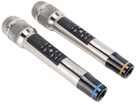 ZJchao Microphone Metal Professional Set Dynamic Mic pour Le karaoké Chant en Plein Air