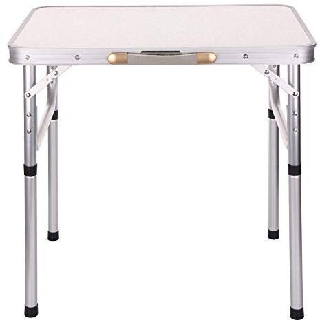 M.J COMFY-LIFE 2FT Folding Wallpaper Table – Portable Foldable Table for Decorating, Crafting, Camping, Garden & DIY Projects – Lightweight Heavy Duty Work Surface – Indoor & Outdoor Use (White)