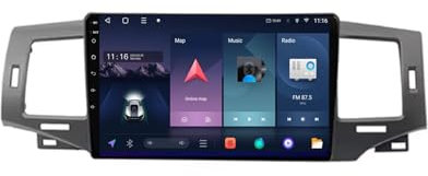Android 13 2 DIN Pantalla Táctil Radio de 9 para Toyota Corolla 9 E120 2004-2006 Radio Coche con Navegación GPS Bluetooth Radio FM Cámara Trasera Multimedia Pantalla para Coche(A1 1+32G)