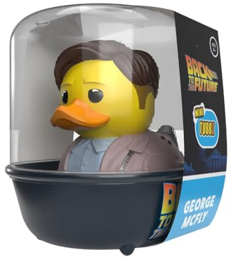 TUBBZ Mini: Back to the Future - George McFly Cosplaying Rubber Duck Vinyl Figure | Official Merchandise of Back To The Future Movie, George Mcfly Collectable Figurines, Mini Vinyl Duck bathtub for display