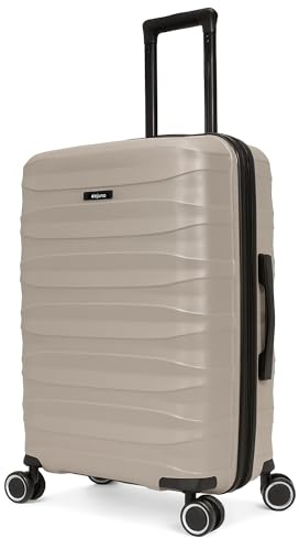 World Traveler Dejuno Motley Leichter Hartschalengepäck, erweiterbar, GRAU, Medium Checked, Dejuno Motley Leichter Hartschalengepäck, erweiterbar
