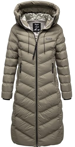 REPUBLIX Damen Gefütterte Winter Jacke Mantel Parka mit großer Kapuze RJ-8025