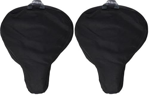 Basil Sattelbezug Regencover, Go Schwarz, BaBez (Packung mit 2)
