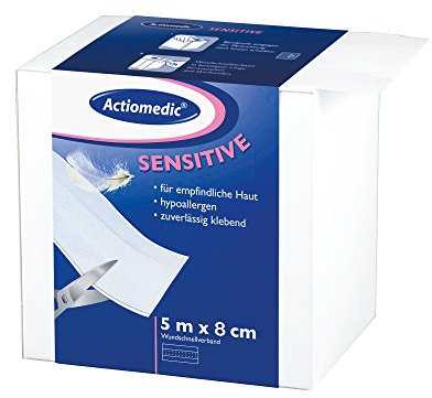 Actiomedic® SENSITIVE Wundschnellverband Weiß 8 cm x 5 m