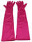 MEISHINE® Braut Ellenbogenlange Handschuhe Damen Frauen Lange Satin Stretch Handschuhe für Hochzeit Abendveranstaltung (Rose)