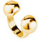 Uno de 50 Ring aus 18 Karat vergoldeter Metalllegierung