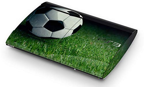 Skins4u Aufkleber Design Schutzfolie Vinyl Skin kompatibel mit Sony PS3 PlayStation 3 Super Slim Soccer