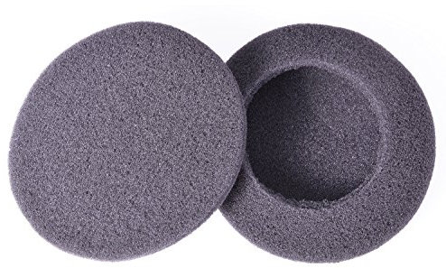 2 Paar Ersatz-Ohrpolster passend für Logitech H330 / H340 / H390 / H600 / H609 / H760 Kopfhörer/Headset, Farbe: schwarz
