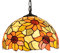 GDLight 12-Zoll-Vintage Floral Pendelleuchten, Tiffany-Stil Blumen Glasmalerei Decke Hängelampe für Schlafzimmer Wohnzimmer Insel Cafe Bar, E27,Sunflower