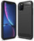 NALIA Design Case kompatibel mit Apple iPhone 11 Pro Max Hülle, Karbon Optik Stylische Handyhülle Stoßfeste Silikon Schutzhülle, Dünne Handy-Tasche Phone Cover Bumper Soft Skin Etui, Farbe:Schwarz