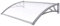 LYA Auvent Marquise pergola Aluminium 4x3 75x125cm Kiosques Porte fenêtre Auvent Auvent Couverture UV Protection Contre la Pluie Neige en Polycarbonate DIY Sun Abri Anti UV Ultraléger