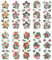 Ideen mit Herz Transparent-Sticker | 10 Bogen à 10 cm x 30 cm | Bunte Aufkleber zum Basteln & Dekorieren (Baumschmuck Weihnachten)