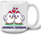 GOPERSONALISED Personalised Gifts - Chicken Lover Jumbo 20oz Mug Cup with Names - Birthday Christmas Valentines Novelty Gifts for Men and Women