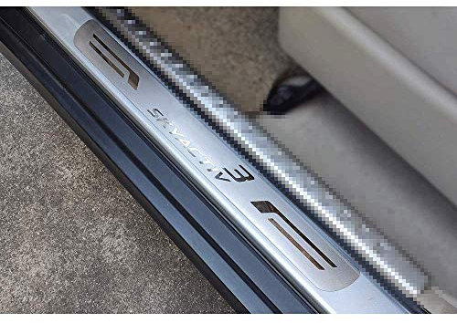 Door Sill Guard Scuff Plate for Mazda 3 2014-2019, Stainless Car Door Entry Guards Cover Protector Threshold Kick Plates Welcome Pedal Plate Car Styling Accessories, 4pcs