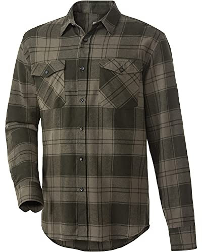 Wald & Forst Jagd-Karohemd Breito Oliv kariert, XL