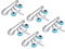 5 Pièces Broche Broche Mauvais Oeil, Turc Bleu Mauvais Oeil Croix Broches Broches En Strass Broches Bijoux Poussette Pin
