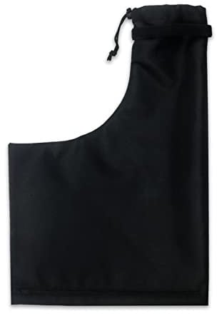 Ruiqas 16.7x22.8 Black Leaf Blower Vacuum Bag with Zipper Leaf Blower Replacement Bag For Lawn Patio Garden