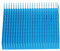 Radiador de calor anodizado 120 mm x 120 mm x 20 mm aluminio disipador de calor High Power para CPU para amplificador (azul)