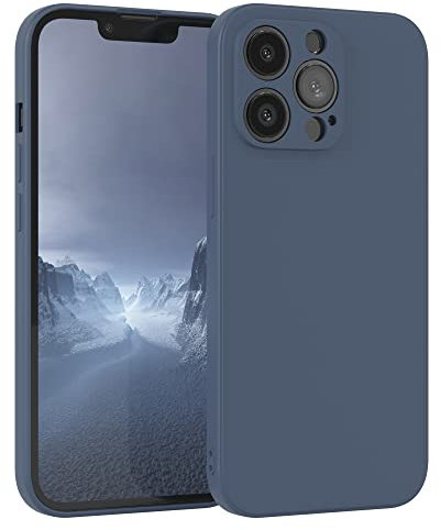 EAZY CASE - Silikonhülle für iPhone 13 Pro Hülle Silikon Case Blau weich stoßfeste Handyhülle Schutzhülle mit Kameraschutz Dünn Premium Schutz Cover TPU Phone Bumper in Petrol Matt