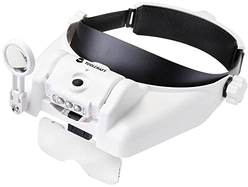 Toolcraft TO-7440588 LED-Kopflicht mit LED-Beleuchtung Vergrößerungsfaktor: 3.5 x, 2.5 x, 2.0 x, 1.5 x, 1.0 x Linsengrö