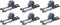 STROXX® 4X Zurrgurt 10 Meter |belastbar 4000Kg pro Gurt| Breite 50mm | mit Spitzhaken für Schwerlast | mit Ratsche | Spanngurt | Transportgurt | EN12195-2