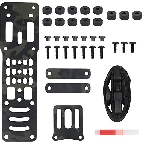 Modularer Pistolenholster-Adapter aus Metall, kompatible QLS-Plattform, taktischer Holster Drop Leg Hanging Extension Plate G-Code-Adapter