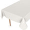 Wachstuchtischdecke Wachstischdecke Tischdecke abwaschbar Gartentischdecke Wachstuch Eckig rund oval 240 x 140cm Schnittkante Falschuni Hellgrau