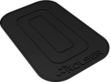 ROLSER Base de silicona antideslizante para plancha resistente a altas temperaturas para proteger su tabla de planchar, Negro, 24,3 x 15 cm (Negro)