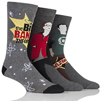 SockShop Herren Big Bang Theory Socken 3er Pack Sortiert 40-45