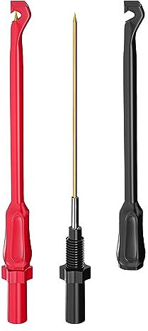 Cleqee 2PCS Automotive Wire Piercing Probes Puncture Probe Pins for 4mm Banana Plug Extension Test Leads, Automotive Diagnostic Repairing