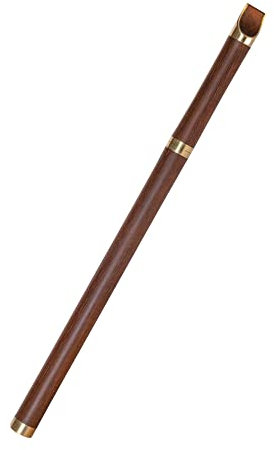 Key of C Holzpfeife VCC-01 Großartiger Klang, handgeschnitzt, stabilisiertes Holz, traditionelles Volks-Blasinstrument, Flöte, Orchester, einzigartiger Holzblas, handgefertigt, braunes Holz