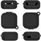 Headphone Case Non-slip Silicone Sleeve Cover For All-new Echo Buds (2023 Release), Waterproof Protective Cover Earbuds Case Sweatproof Protector Shell (Black)