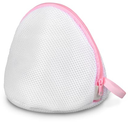 Sacco portabiancheria per lavatrice, sacchetto per la biancheria con chiusura lampo con cucitura rosa, sacchetto per la biancheria, per reggiseno, calze, biancheria intima e lingerie