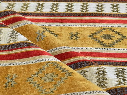 Kelim-Muster, Polsterstoff, Kelim, Bohemian, Boho, Wandteppich, Tribal, Südwesten, Türkisch, Persisch, marokkanisch, marokkanisch, marokkanisch, ethnischer Stoff, Meterware (139,7 x 182,9 cm)