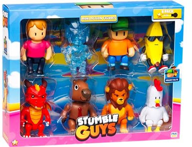 STUMBLE GUYS S1 MINI Action FIGURES - 8 PACK DELUXE Box VER.A