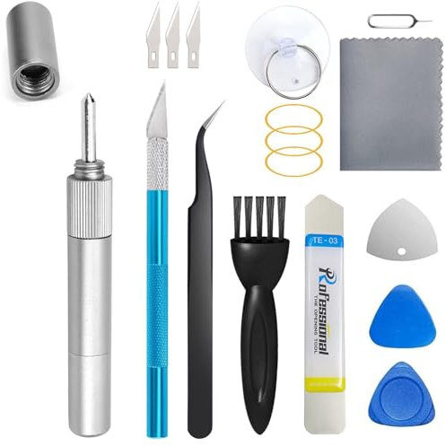 ISTARFIX Glasbrecher-Stift für iPhone X XS MAX 11 12 13 14 15 16 Plus Pro Max Ersatz-Reparatur-Kits für die hintere Rückseite und andere Smartphone-Glasbrechwerkzeug-Set