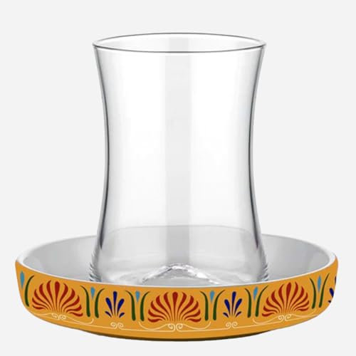 uandu gläser set, Teeservice-Set für 6 Personen Teeservice Set, Teegläser Set, Cay Bardagi Set, Türkische Teegläser, Cay Bardagi Seti, Türkischer Tee, Glas, Untersetzer Gläser, Teegläserset - Istanbul