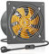 HG Power Ventilador extractor de 250 mm, 1680 m³/h, silencioso, con válvula de retorno, potente ventilador de pared con enchufe europeo para cocina, baño, garaje, sótano, gris