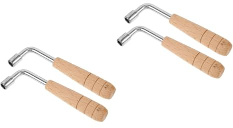 Abaodam 4stücke Harfen-stimmwerkzeug Mit Ergonomischem Holzgriff Für Präzise Stimmung Von Saiteninstrumenten Für Lyra-harfen Und Andere Streichinstrumente