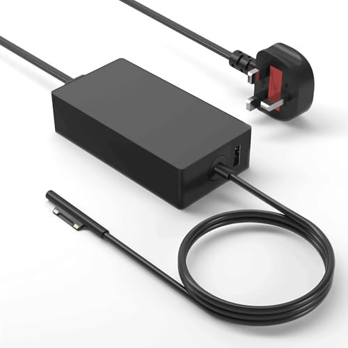 Surface Pro Charger,65W Microsoft Surface Pro Charger Compatible with Surface Pro 3/4/ 5/6/7/8/9/10/11/X, Surface Laptop 1/2/3/4/5/6/7 Surface Book 1/2 Surface Go 1/2/3