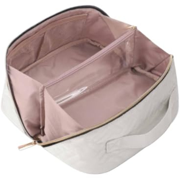 Trousse de Toilette Femme Sac À Cosmétiques De Voyage, Sac De Rangement Compact for Cosmétiques, Trousse De Toilette avec Plusieurs Compartiments Trousse de Maquillage Voyage