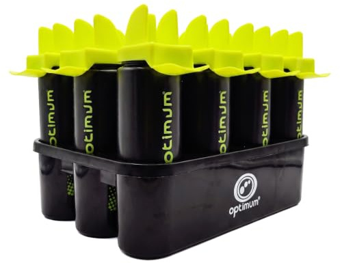 Optimum Sports Water Bottle, No Touch Spray & BPA-Free - 800ml, Pack of 12 | Delivers hygienic hydration for amateur & pro athletes during high-intensity sessions across football, rugby, gym & more.