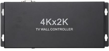 Jectse HDMI Splitter, 1 in 4 Out 4K TV Spleißbox HDMI Video Splitter, Multi -Bildschirm 2x2 Video Wall Controller Unterstützt 4K X 2K bei 30 Hz HD -Auflösung (EU-Stecker)